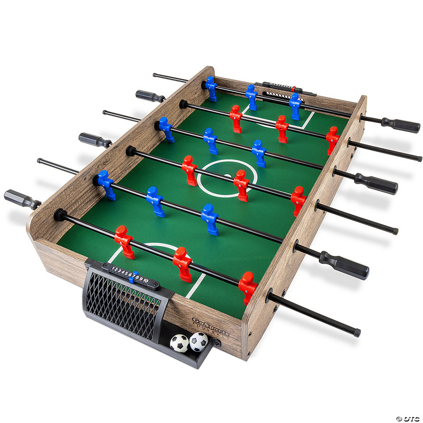 GoSports 32 Inch Tabletop Foosball Game Set - Mini Foosball Table - Oak Image