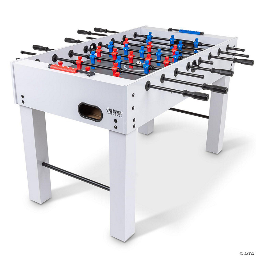 Gosports 54" full size foosball table - white finish - includes 4 balls and 2 cup holders Image