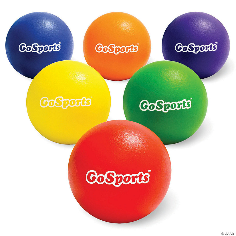 GoSports 6" Soft Skin Foam Playground Dodgeballs, Set of 6 Image
