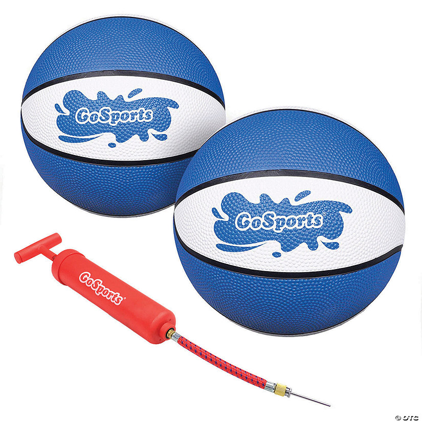 GoSports 7" Blue Water Basketballs - Set of 2 Image