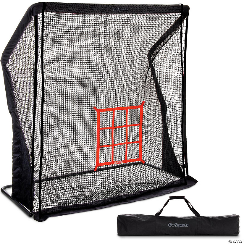 GoSports 7 ft Proper 7 ft ELITE Baseball & Softball Practice Hitting and Pitching Net with Steel Frame Image