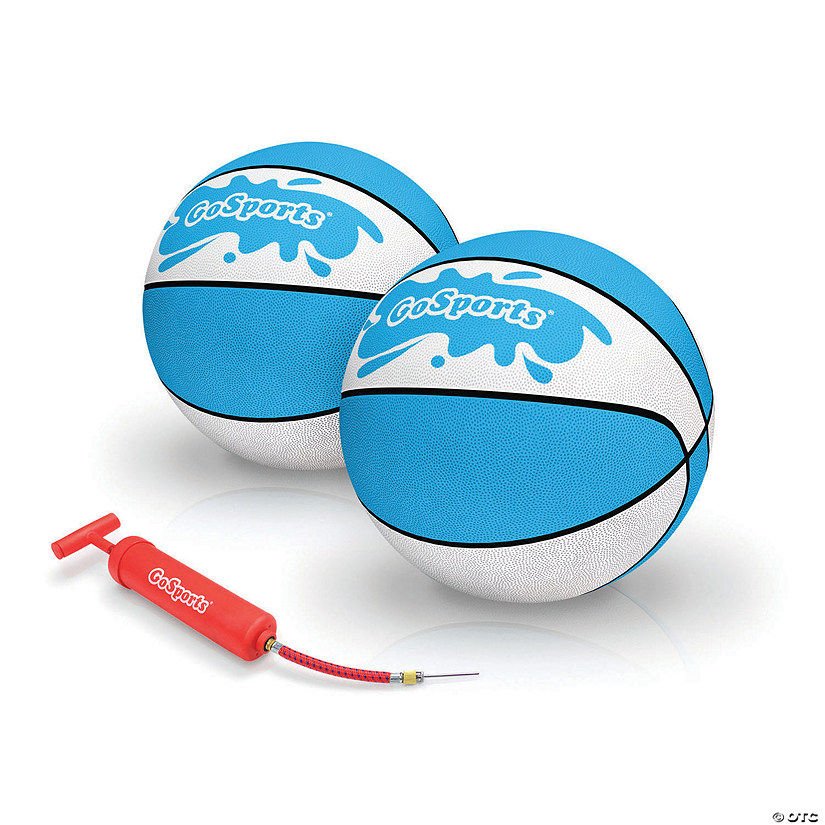 GoSports 7" Light Blue Water Basketballs - Set of 2 Image