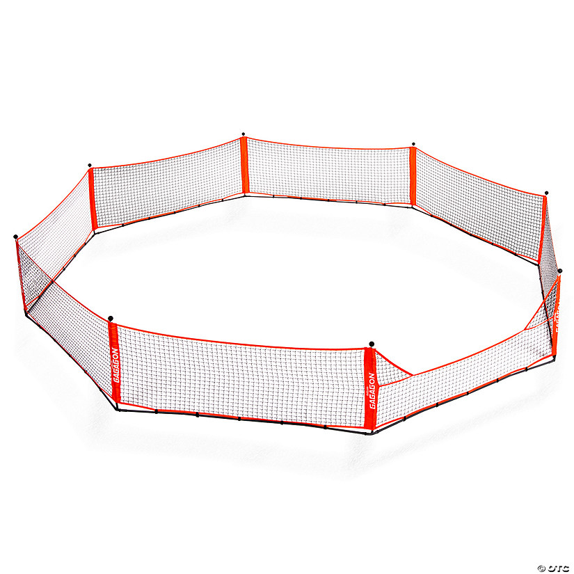 GoSports Gagagon 20 ft Gaga Ball Pit - Portable Indoor/Outdoor Game Set - Includes 2 Balls and Carrying Case Image