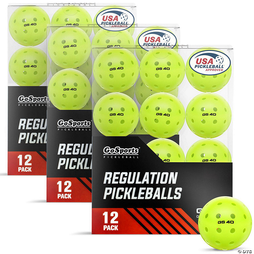 GoSports GS 40 Pickleball Balls - 36 Pack of Regulation USAPA Pickleballs Image