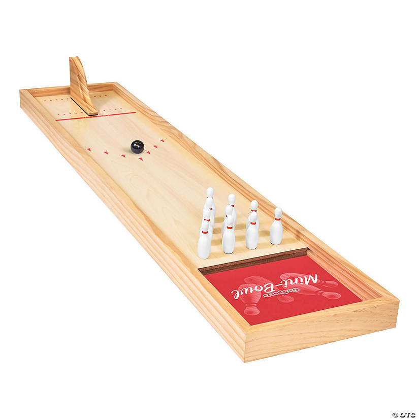 GoSports - Mini Wooden Tabletop Bowling Game Set Image