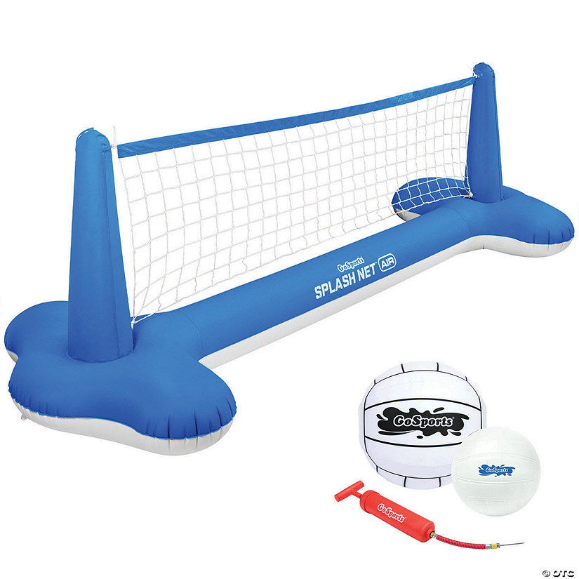 GoSports Splash Net Air, Inflatable Pool Volleyball Game &#8211; Includes Floating Net, Water Volleyballs and Ball Pump Image