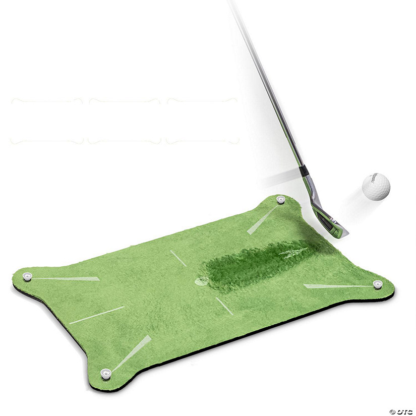 Gosports swing spot outdoor golf swing impact training mat - shows club path at impact to detect and fix slices, hooks and more Image