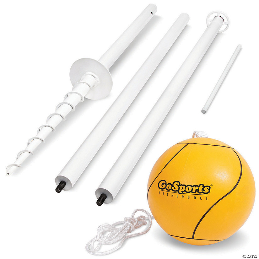 GoSports Tetherball Game Set, Complete Tetherball Setup with Ball, Rope and Pole - Great for Backyard Fun Image