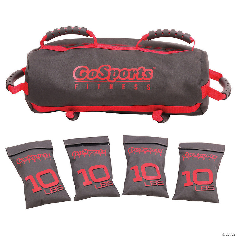 GoSports Weight Bag Workout Training Aid - Maximum 40lbs, Fitness Exercises for All Skill Levels - Simply Fill with Sand Image