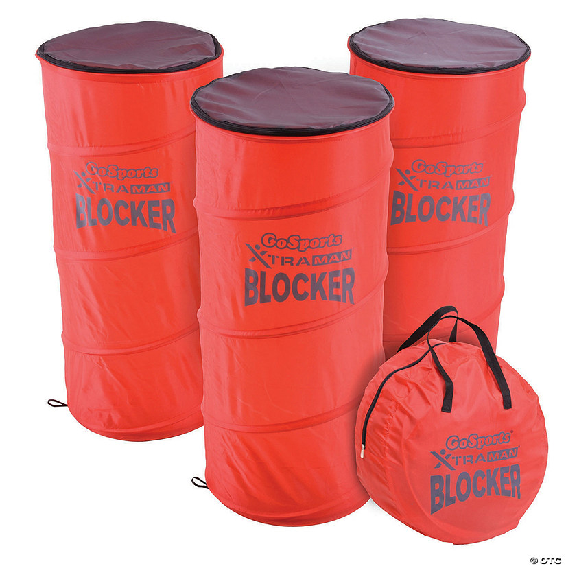 GoSports XTRAMAN Blocker Pop-Up Defenders 3 Pack - Safely Simulate Defenders for All Major Sports - Basketball, Soccer, Football and More Image