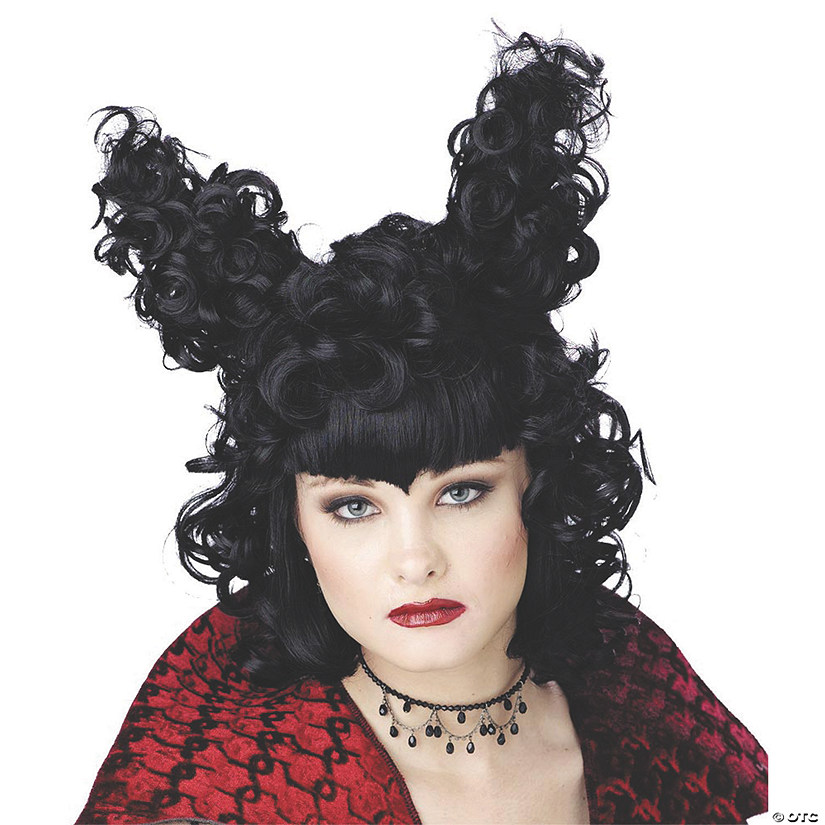 Gothic Vampira Black Wig Image