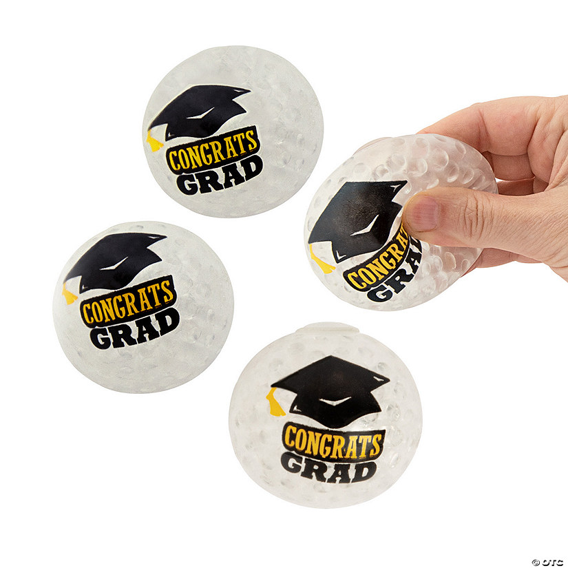 Graduation Gel Bead Squeeze Balls - 12 Pc. Image