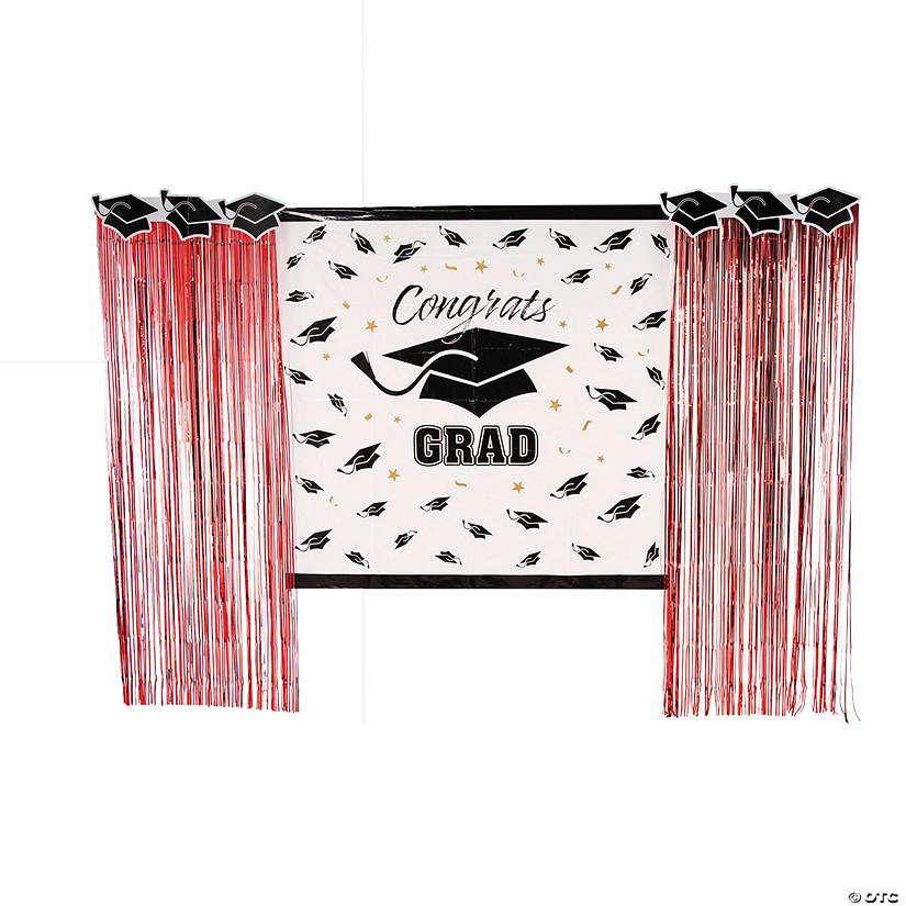 Graduation Party Backdrop Decorating Kit - 5 Pc. Image