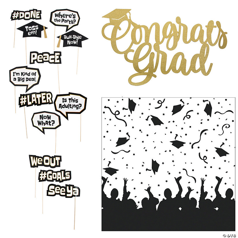 Graduation Party Photo Booth Kit - 14 Pc. Image