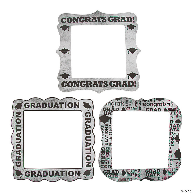 Graduation Photo Booth Frames 3 Pc. Oriental Trading