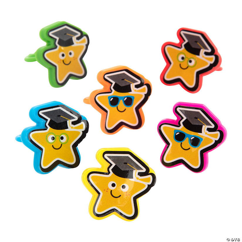 Graduation Star Rings - 24 Pc. Image
