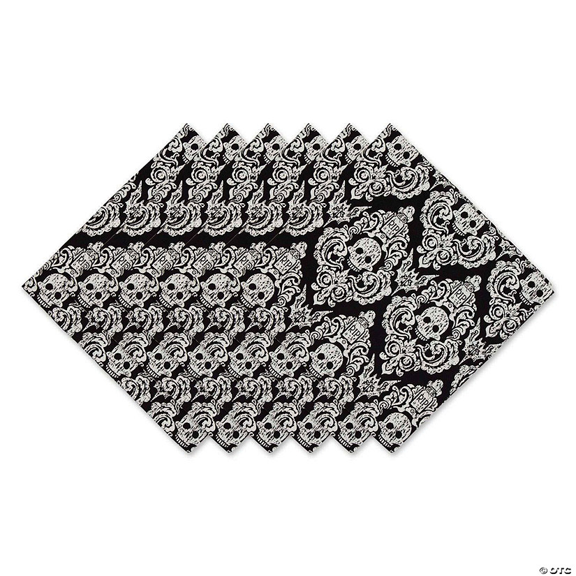 Graeyard Damask Embellished Napkin (Set Of 6) Image