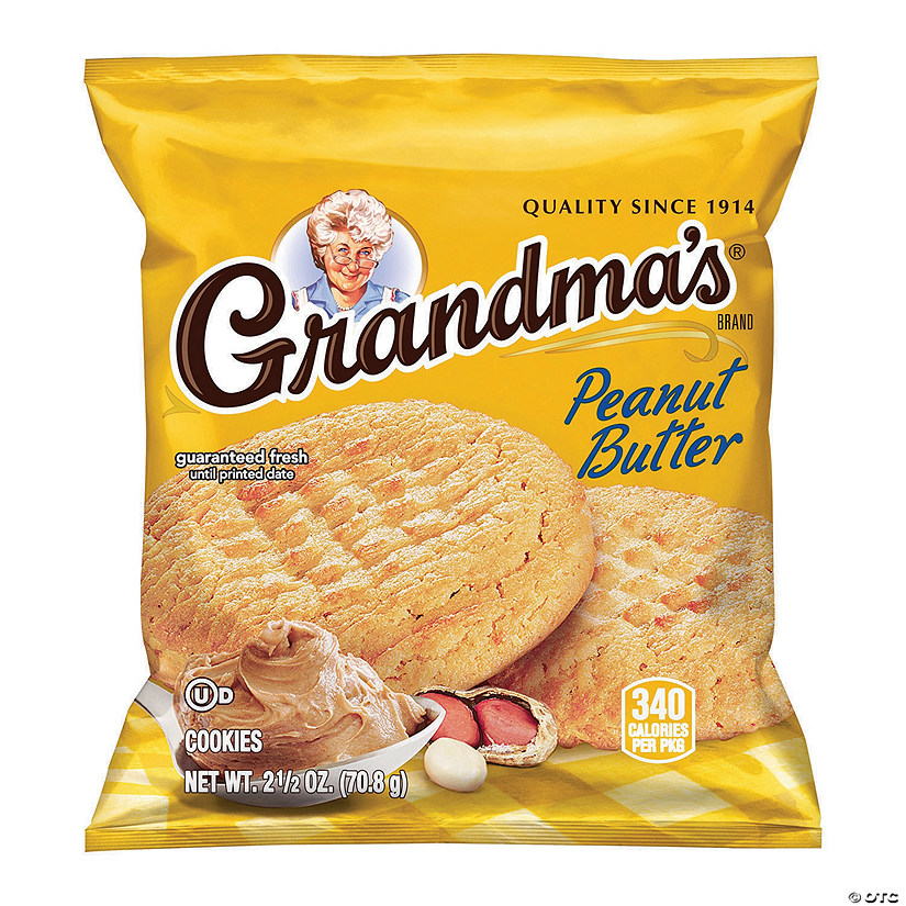 Grandma's Big Cookie Peanut Butter, 2.5 oz, 60 Count Image