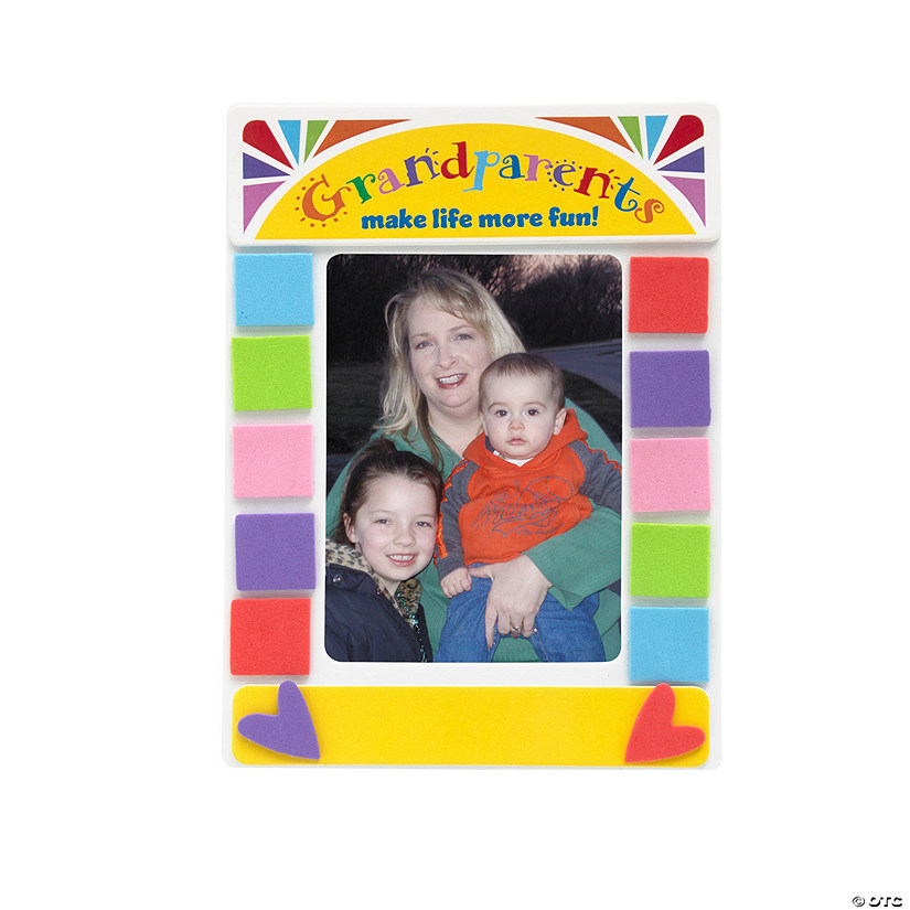 Grandparents Picture Frame Magnet Craft Kit - Makes 12 Image