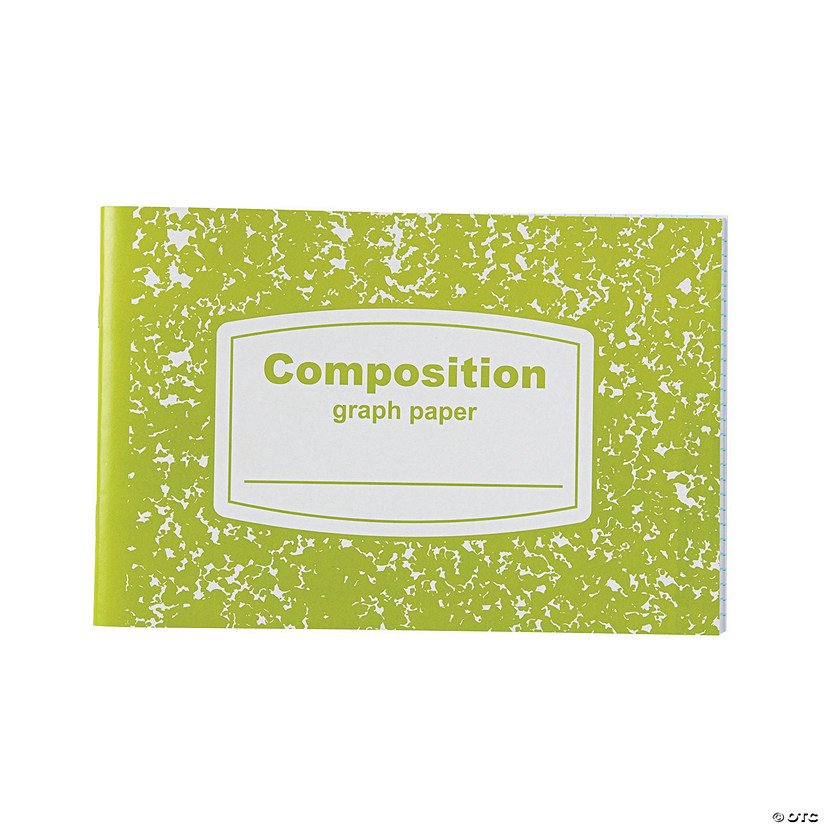 Graph Paper HalfSized Composition Books Oriental Trading