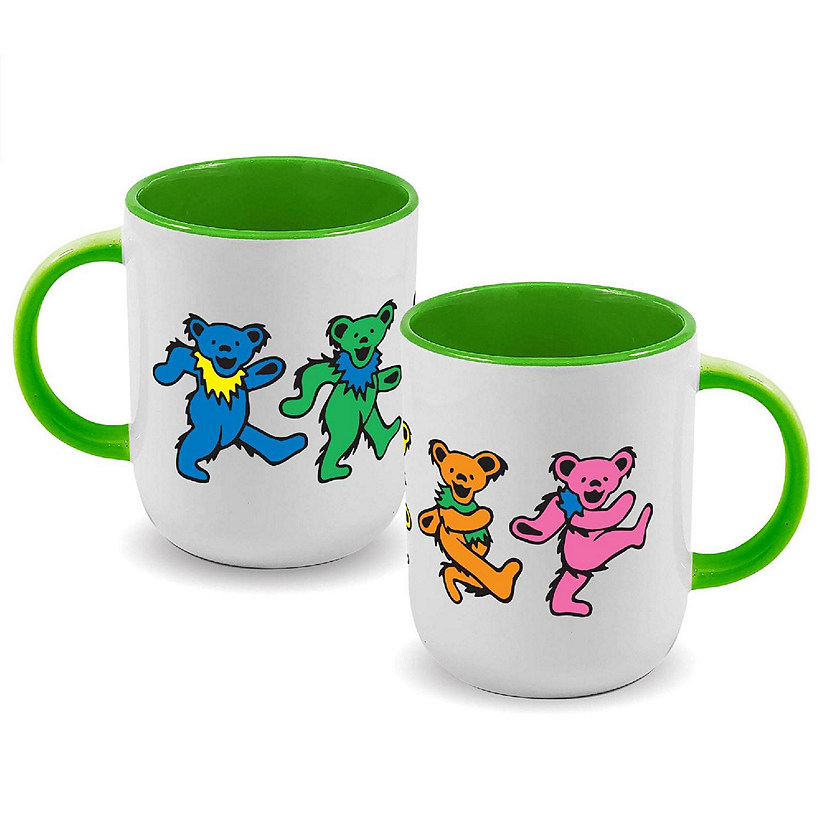 Grateful Dead Dancing Bears 20oz Ceramic Coffee Mug Image