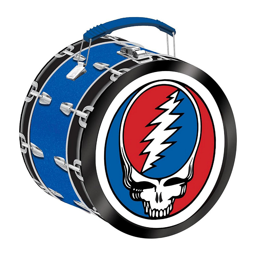 Grateful Dead Drum Shaped Tin Fun Box Image