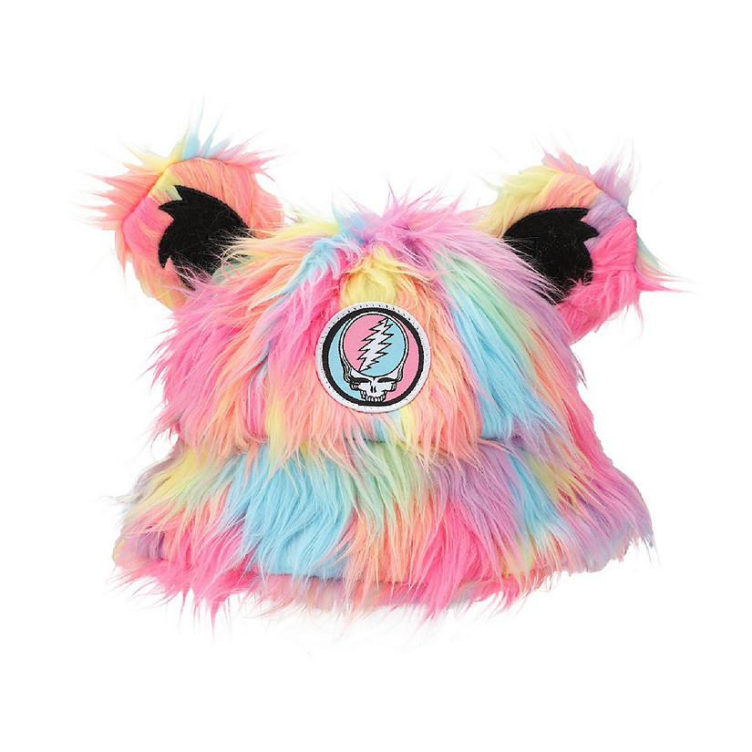Grateful Dead Logo Multicolored Bucket Hat With 3D Bear Ears Image
