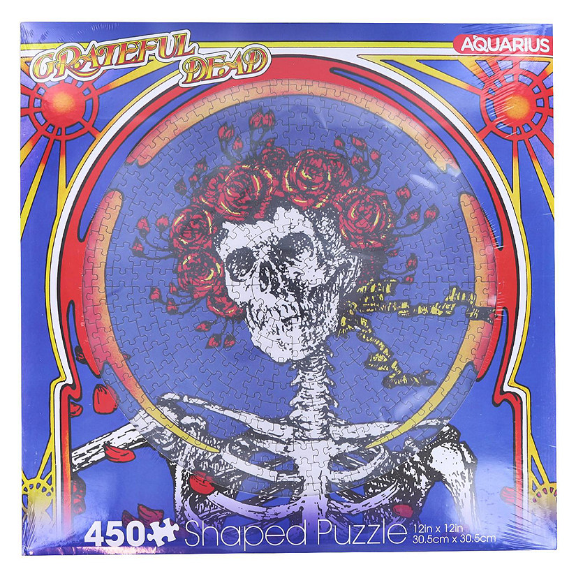 Grateful Dead Skull & Roses 450 Piece Record Disc Jigsaw Puzzle Image