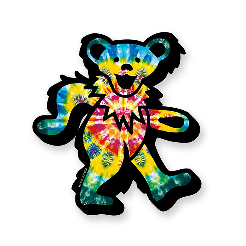 Grateful Dead Tie-Dyed Dancing Bear Funky Chunky Magnet Image