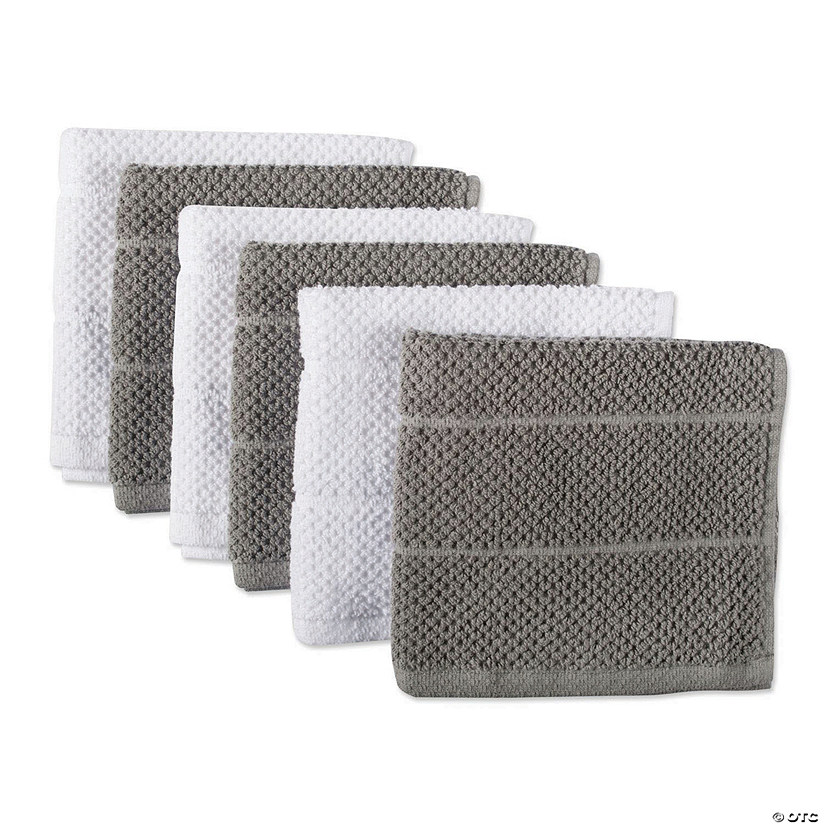 Gray Basic Chef Terry Dishcloth (Set Of 6) Image