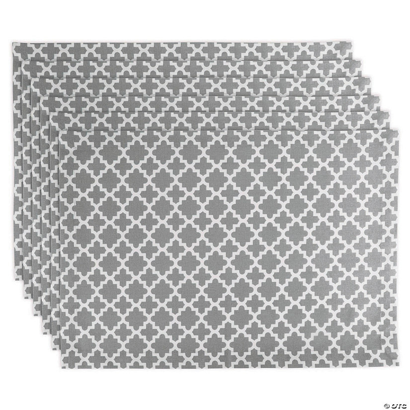 Gray Lattice Placemat (Set Of 6) Image