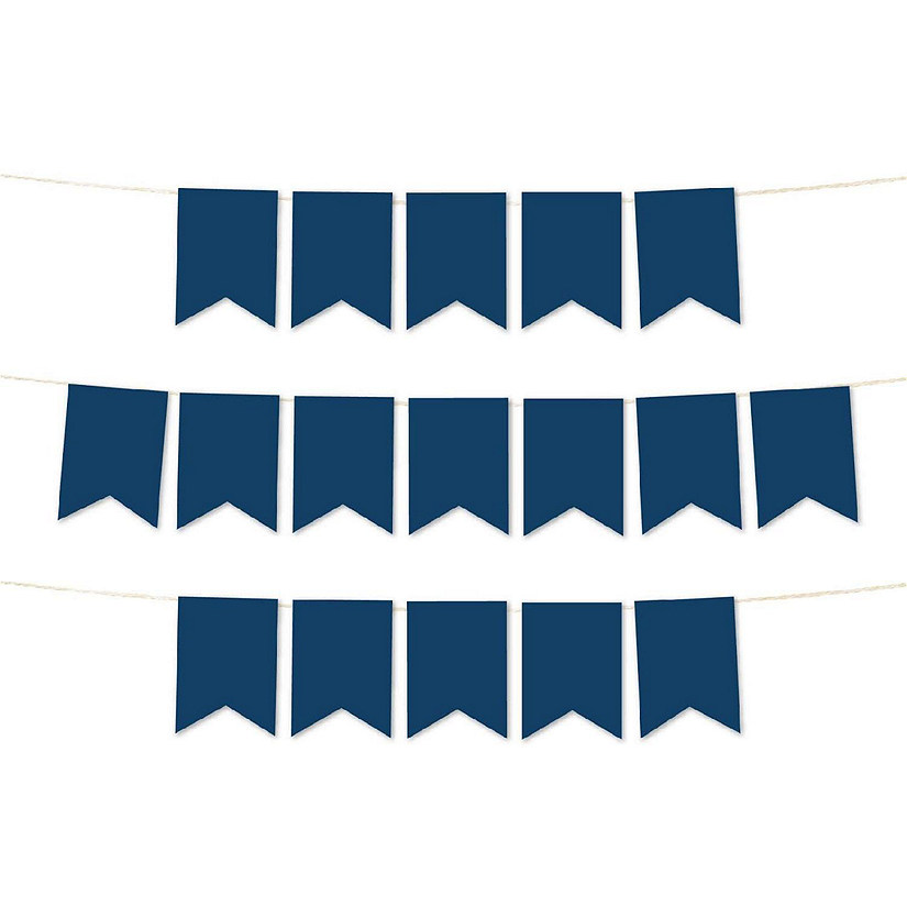Gray Pennant Banner - 4 x 5.5 Inch Image
