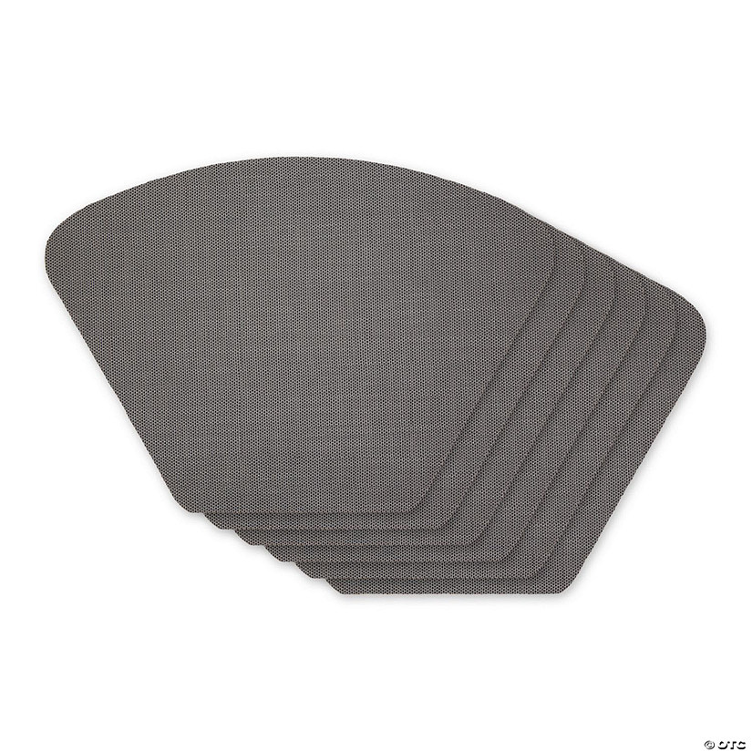 Gray Solid Wedge Table Placemat (Set Of 6) Oriental Trading