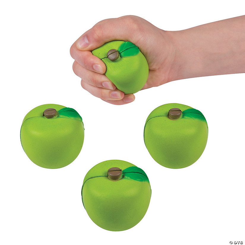 Green Apple Stress Toys - 12 Pc. Image
