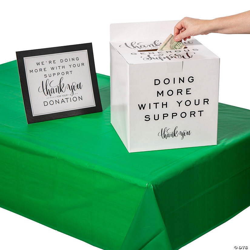 Green Awareness Table Decorating & Donation Collection Kit - 3 Pc. Image