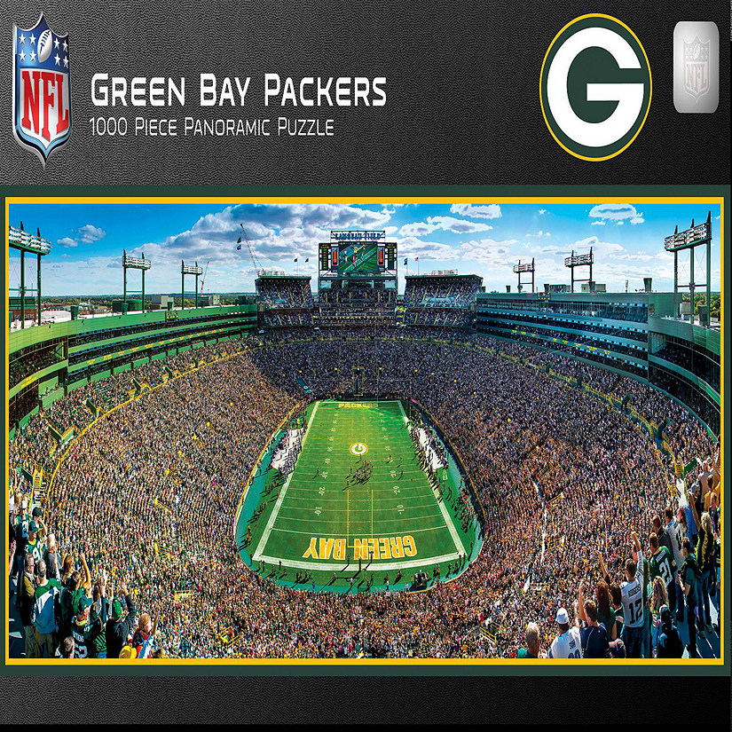 Green Bay Packers - 1000 Piece Panoramic Jigsaw Puzzle - End View Image