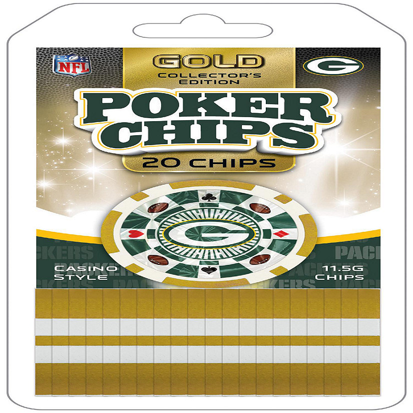 Green Bay Packers 20 Piece Poker Chips Image