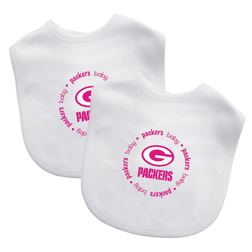 Green Bay Packers - Baby Bibs 2-Pack - Pink Logo Image