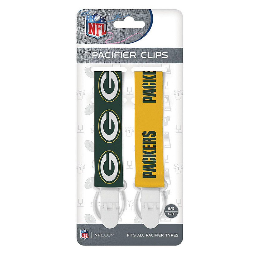 Green Bay Packers - Pacifier Clip 2-Pack Image