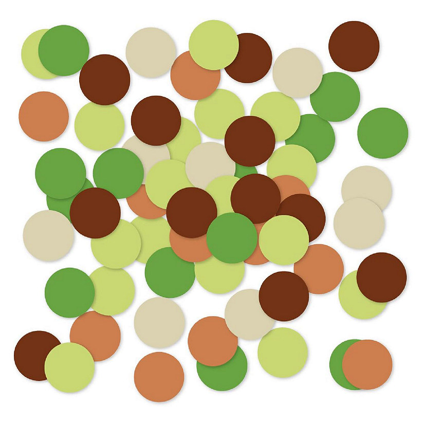 Green Brown Boho Confetti 180-Pack Image