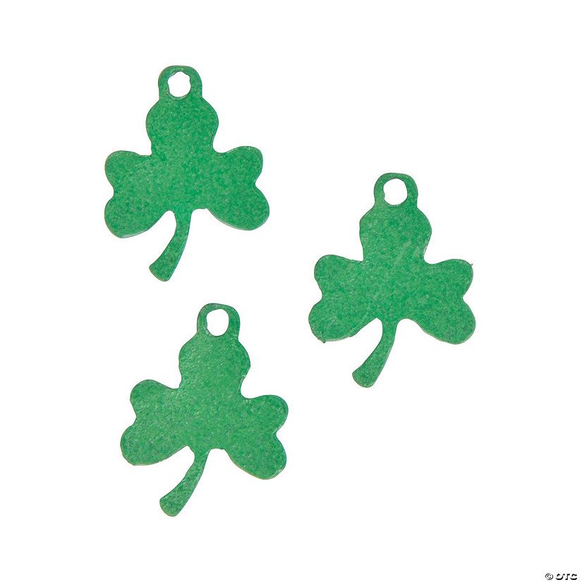Green Clover Charms - 12 Pc. - Discontinued
