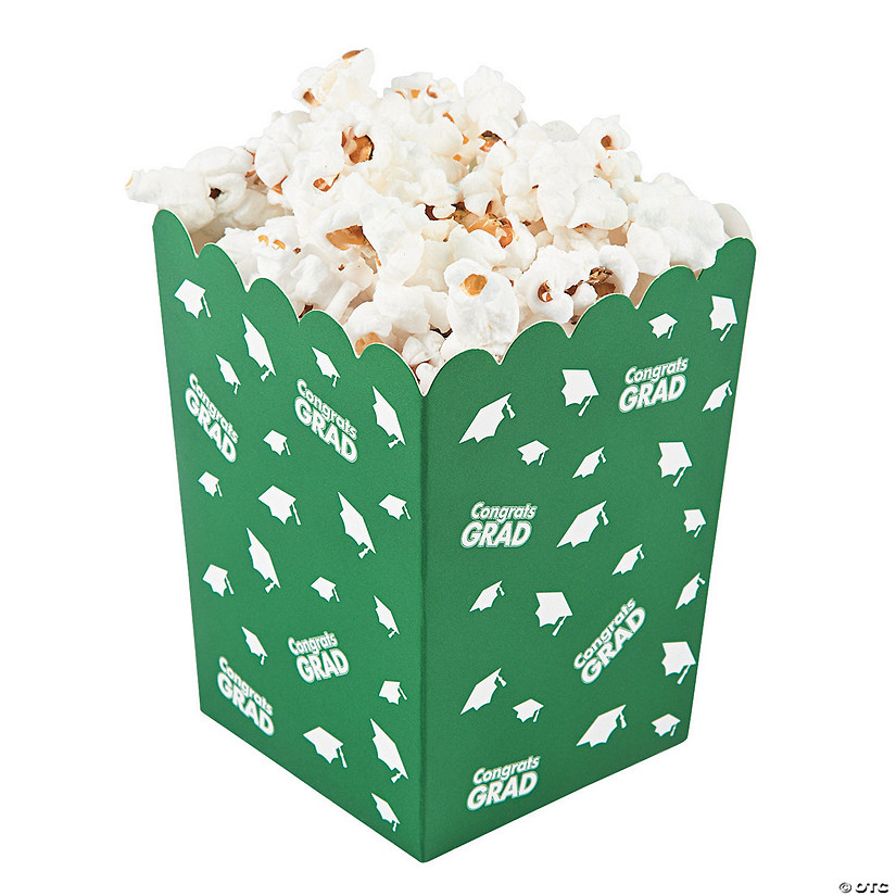 Green Congrats Grad Popcorn Boxes Discontinued