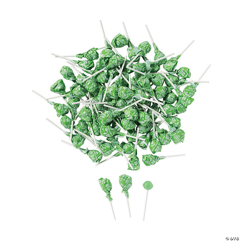 Green Dum Dums<sup>&#174; </sup>Solid Color Lollipops - 75 Pc. Image