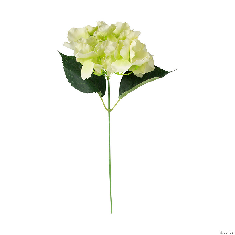 Green Faux Hydrangea Stems - 3 Pc. Image
