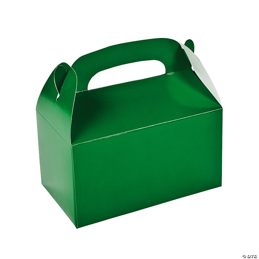 Green Favor Boxes - 12 Pc. Image