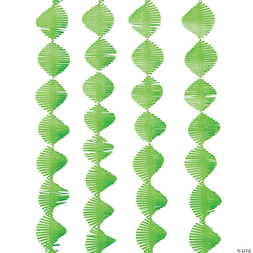 Green Fringe Paper Streamer Image
