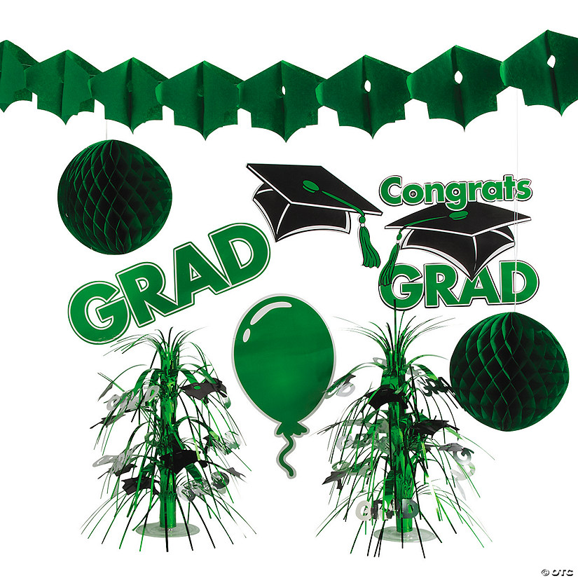 Green Graduation Decorating Kit