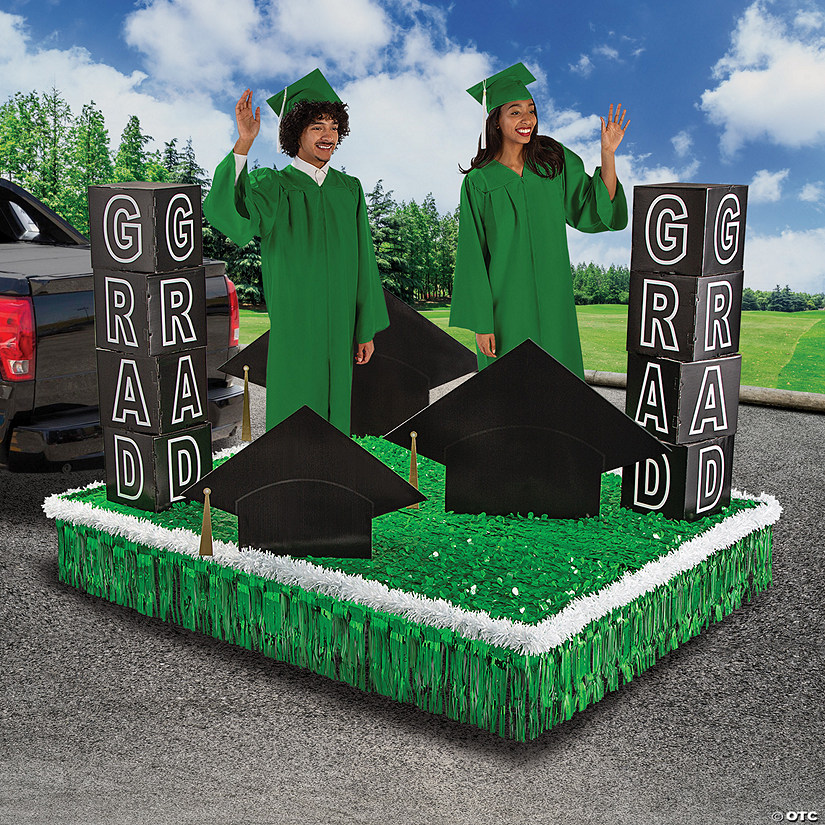 Green Graduation Parade Float Decorating Kit - 19 Pc. Image