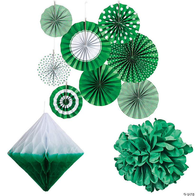 Green Hanging Decorating Kit - 20 Pc. Image