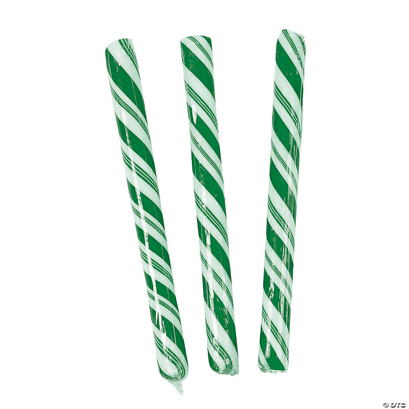 Green Hard Candy Sticks - 80 Pc. Image
